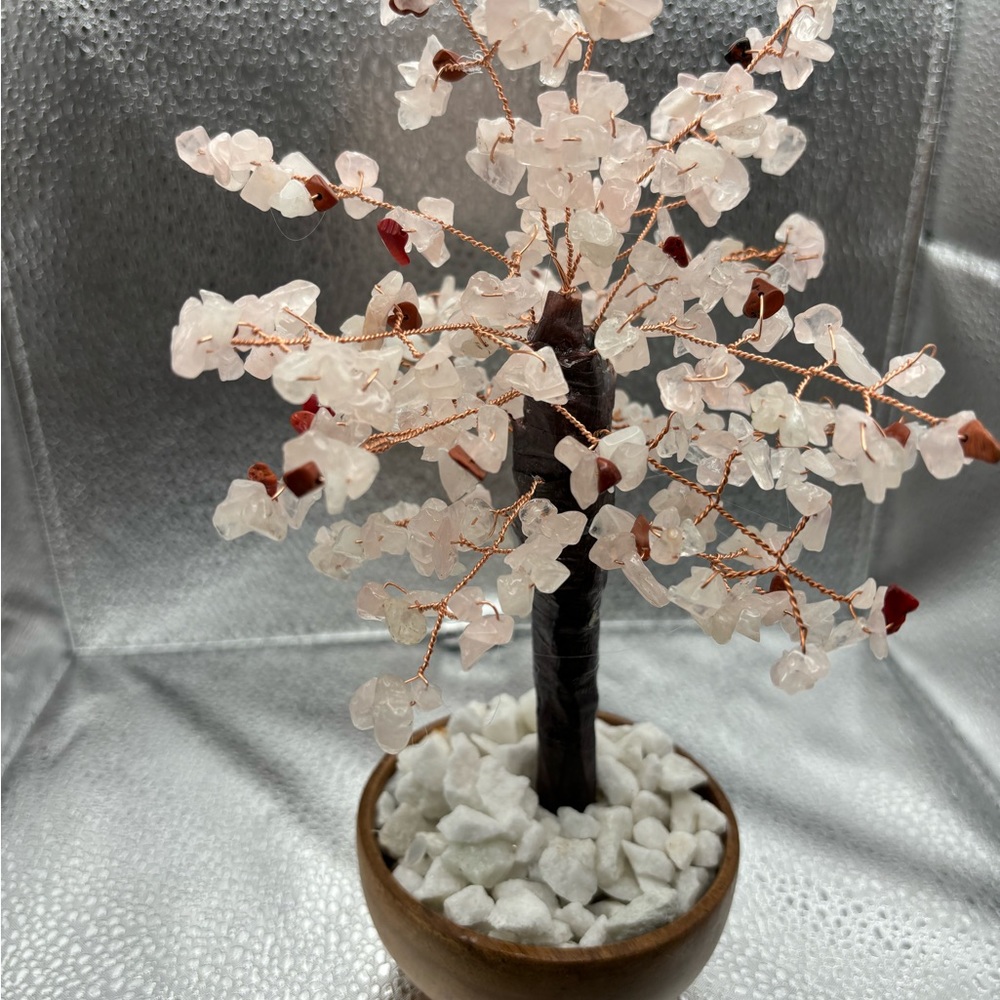 Árbol de la vida de cuarzo rosado - Picture 5 of 10